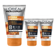 需抢券、京喜特价APP：LOREAL 欧莱雅 男士洗面奶套装 劲能洁面50ml*3
