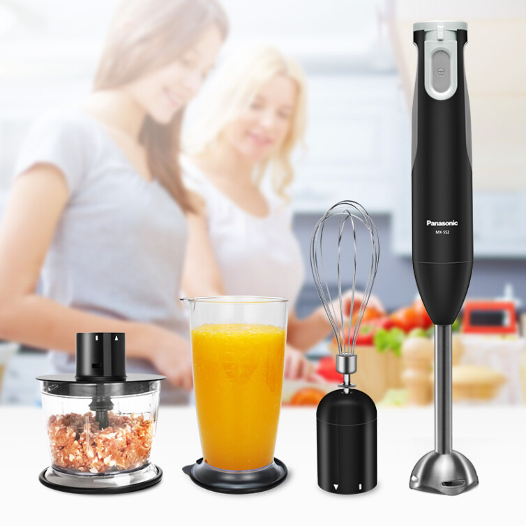 松下（Panasonic）家用多功能手持搅拌料理机 婴儿辅食榨果汁机 打蛋器 绞肉料理棒 MX-SS2