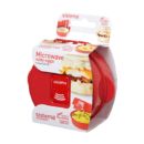 sistema 微波炉专用蒸蛋器煮蛋器鸡蛋羹蒸蛋碗圆形蒸蛋盒模具带盖