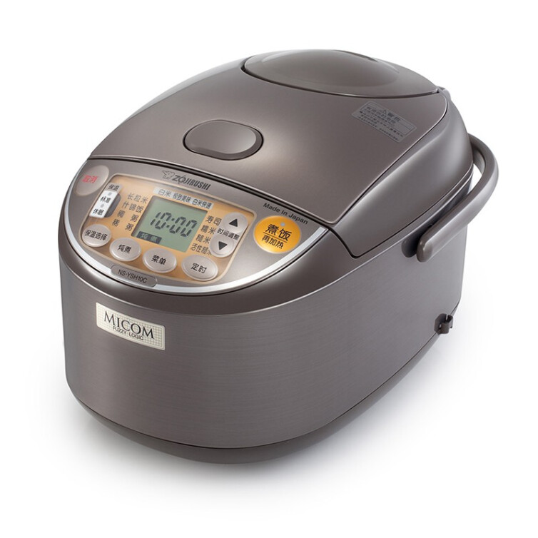 象印 NS-YSH10C 日本原装 炖煮功能微电脑电饭煲 3L （日标1.0L） 不锈钢棕色 XJ