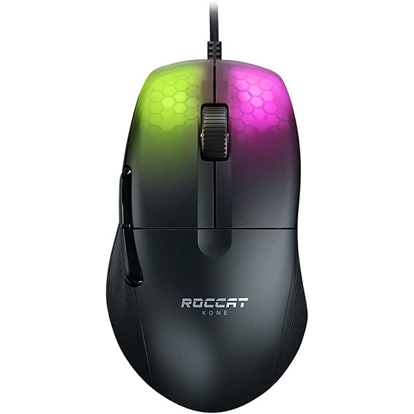 冰豹 Roccat 魔幻豹KONE PRO职业版鼠标 电竞 游戏 吃鸡 RGB 66g轻量化 有线 黑色
