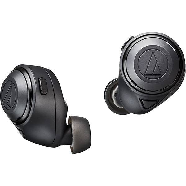 Audio Technica 铁三角 ATH-CKS50TW 无线入耳式耳机 - 长续航降噪耳塞和无线充电盒 黑色