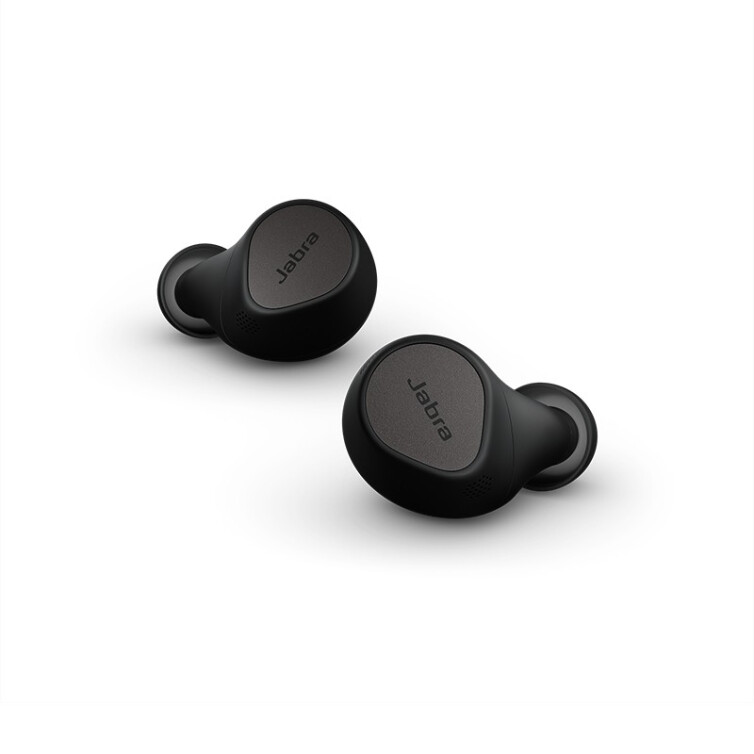 捷波朗（Jabra）Elite7pro真无线主动降噪耳机7P骨传导通话耳机蓝牙5.2稳定闪连安卓苹果通用 75t升级版 黑色