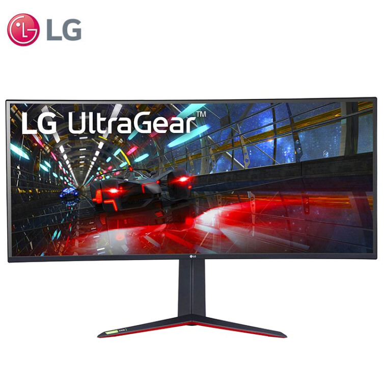 LG 37.5英寸准4K曲面屏显示器 21:9带鱼屏 160Hz超频 NanoIPS面板 二代氛围灯 兼容G-Sync 游戏电竞 38GN950