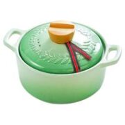 YOSHINA 吉奈 陶瓷砂锅 2.2L 苹果绿