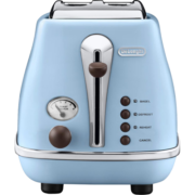德龙(Delonghi) CTOV2103.VAZ多士炉 icona复古早餐系列家用面包机 海洋蓝 2片式
