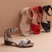 Clarks 其乐 Elisa Dedra 女士粗跟一字带凉鞋