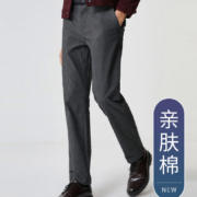 SELECTED 思莱德 男士细条纹修身裤