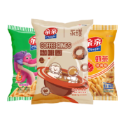 亲亲 虾条咖啡圈组合装 230g（虾条原味80g+烧烤味80g+咖啡圈70g）