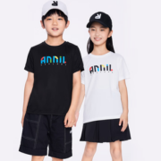 透气快干！Annil 安奈儿 儿童速干短袖