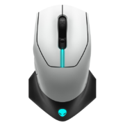 PLUS会员：ALIENWARE 外星人 AW610M 2.4G双模无线鼠标 16000DPI RGB  白色