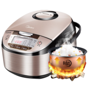 美的（Midea） 电饭煲家用大容量3-8人 24小时智能预约定时 可拆盖洗 一键柴火饭多功能电饭锅 4L触控式|一键柴火饭-WFS4029