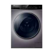 海尔（Haier）洗衣机全自动变频滚筒10公斤大容量洗烘一体机 晶彩超宽触控屏智能投放179SU1 微蒸汽空气洗