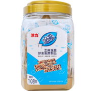 波力海苔 海味零食小吃 透酥松脆儿童老人零食芝麻渔脆 108克渔脆