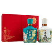 泸州老窖原酿天典 臻传礼盒 浓香型白酒 52度 500ml*2瓶礼盒 送礼礼物