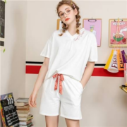 限尺码：芬腾 女士 家居服套装 白色 XL