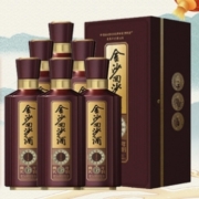 JINSHA 金沙 回沙酒 真实年份酒(6年) 53度酱香型白酒 高端送礼收藏白酒 500ml*6 整箱