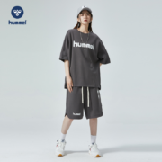 hummel 大黄蜂 2023夏季新款潮流宽松情侣运动套装两件套 5色