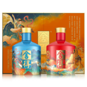舍得 品味舍得 神话人物追天者 浓香型白酒 52度 500ml*2瓶 礼盒装