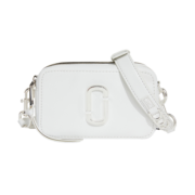 马克·雅可布 MARC JACOBS 奢侈品 女士相机包单肩斜挎包双J标志白色皮质 H118L01PF21 100
