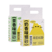 淘豆玩国P淘豆玩国奶香味豆腐混合型猫砂2.3kg 除臭膨润土猫砂 奶香味*4包9.2kg