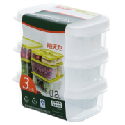 概率券：禧天龙 食品级保鲜盒 0.2L 三个装组合