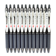 百乐（PILOT）BLRT-VB5按动中性笔子弹头签字笔 黑 0.5mm 12支装原装进口