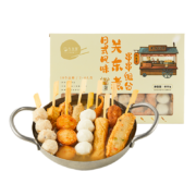 京东百亿补贴：九生堂日式风味关东煮串串组合400g 10串2汤料鳕鱼丸子竹轮火锅食材