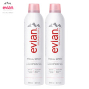 依云（evian） 天然矿泉水喷雾 法国进口  经典大喷 300ml*2