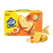 闲趣原味薄脆饼干自然清咸900g*1箱休闲儿童零食美味早餐咸味饼干