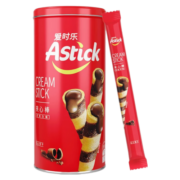 爱时乐（Astick） 夹心棒(注心饼干）休闲零食小吃蛋卷 巧克力+香草牛奶+草莓150g各一罐