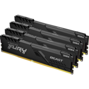 金士顿 (Kingston) FURY 64GB(16G×4)套装 DDR4 3600 台式机内存条 Beast野兽系列 骇客神条