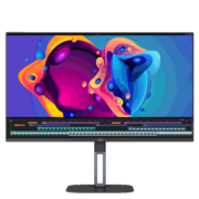 AOC 27英寸 4K AH-IPS广色域 Type-C接口65W 内置音箱 旋转升降 金属底座 节能办公游戏电脑显示器 U27V5C
