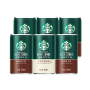 PLUS会员：STARBUCKS 星巴克 即饮咖啡饮料 经典浓郁咖啡180ml*8罐