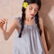 Cottonshell 棉籽壳 女士纯棉小樱桃吊带睡裙 多款