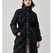 PEACEBIRD WOMEN 太平鸟女装 女士设计感翻领羽绒服 A7ACC432289两色
