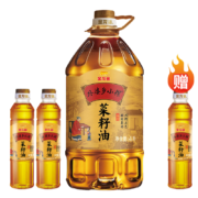 京东百亿补贴： 金龙鱼 外婆乡小榨菜籽油 4.8L 赠400ML