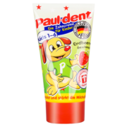 宝儿德(Paul dent) 儿童牙膏 宝宝低泡牙膏 含氟防蛀 1-6岁 草莓味 50ml