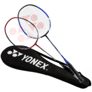 YONEX尤尼克斯羽毛球拍单拍全碳素超轻碳纤维成人耐打耐用型yy专业拍子 【超值对拍】NR6000i橙/绿+2只球