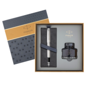 派克（PARKER）钢笔礼盒 IM纯白白夹墨水笔+墨水礼盒