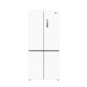 美的（Midea）60厘米薄系列483升十字双开四开门多门超薄嵌入大容量家用智能电冰箱一级变频BCD-483WSPZM(E)白色