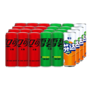 可口可乐 Coca-Cola 可乐*12+雪碧*8+芬达*4 无糖汽水 330ml*24瓶 可口可乐出品
