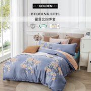 PLUS会员！AUSGOLDENMIX 霍恩比 亲肤四件套 200*230cm