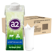 a2澳大利亚原装进口 全脂纯牛奶 200ml*24盒 珍贵A2型蛋白 大包装