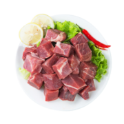 月盛斋 国产内蒙原切牛肉块1kg/袋 冷冻  煎烤炖煮佳品 中华老字号