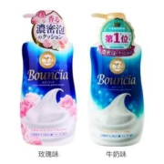 cosme大赏洗护第一，COW 牛乳石碱 Bouncia 浓密泡沫花香沐浴露 500mL+替换装400ml