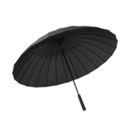 美度 24骨超大男士商务长柄晴雨伞 M5003黑色
