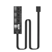 追风者（PHANTEKS）F4P HUB主板风扇集线器FAN HUB电脑PWM 4pin 温控调速板1分4口扩展背胶固定