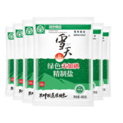 雪天无碘精制盐400g*6袋甲状腺专用未加碘盐低碘正品家用食用盐巴