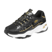 Skechers新年虎头鞋情侣老爹鞋894086&896069 BKGD黑色/金色(女款) 35.5